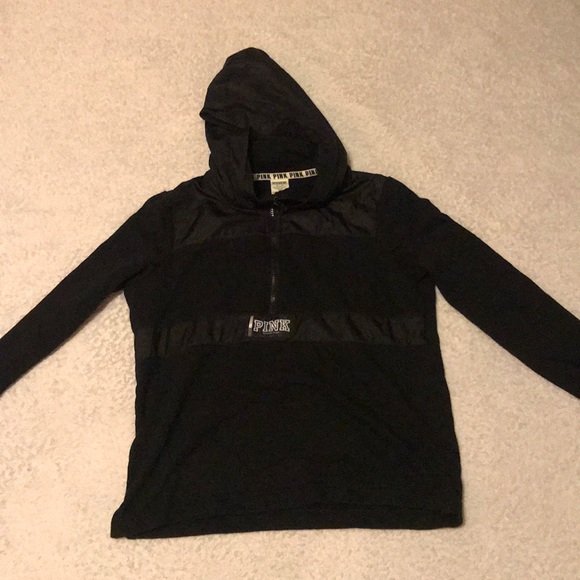 Pink Hoodie Half Zip - Picture 1 of 3